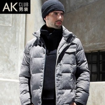 AK series 阳离子面料短款立领高含绒量男羽绒服